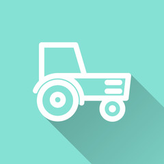 Tractor - vector icon.