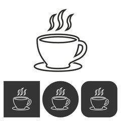 Coffee  - vector icon.