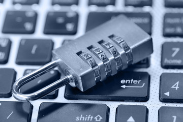 a lock on computer keyboard