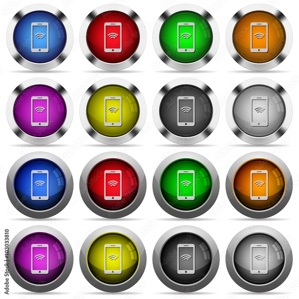 Poster wireless mobile button set
