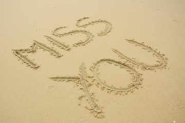 Miss You im Sand