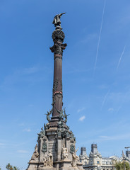 Fototapeta na wymiar Monument of Christopher Columbus Barcelona
