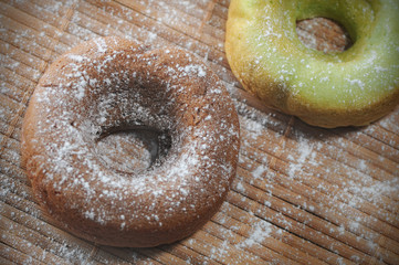 Homemade ring doughnut or donut