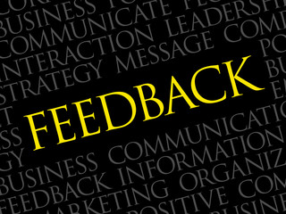 Feedback Word Cloud, business concept background