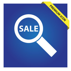 Sale search icon for web and mobile