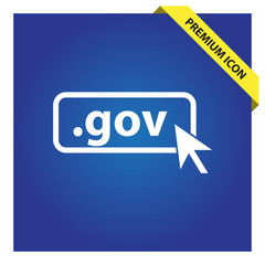 Domain GOV icon. Top-level internet domain