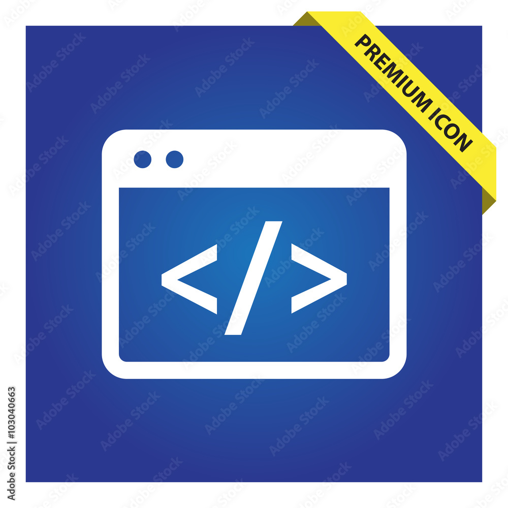 Aufkleber Coding icon