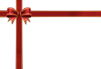 bow gift wrapping ribbon red ribbon isolated on a white background birthday celebration