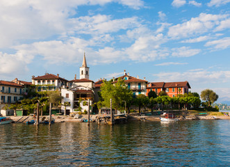 Obraz premium Lake Maggiore Fishermen Island