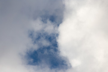 clouds in the blue sky as background