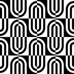 Seamless Curved Shape Pattern