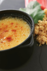 traditional creme brulee catalan dessert