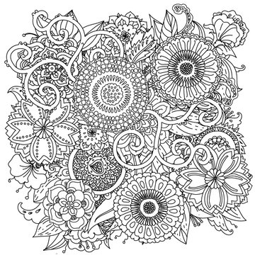 Pattern for coloring book. 