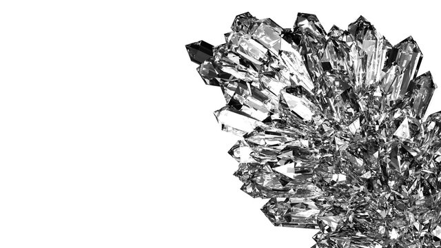 Crystals growing - 4k resolution