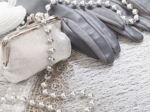 Female Accessories In The Vintage Arrangement