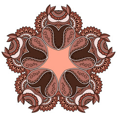 Vector color mandala.
