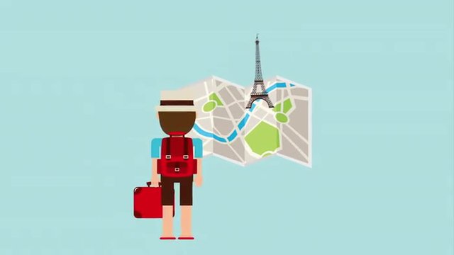 Travel vacation design, Video Animation