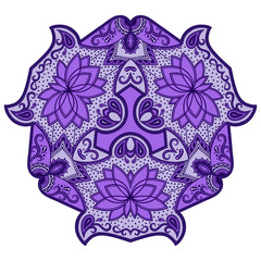 Vector color mandala.
