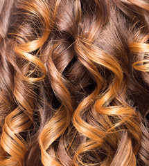 wavy hair as a background. texture