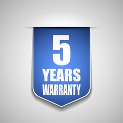 5 years warranty