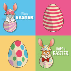 Happy easter design 