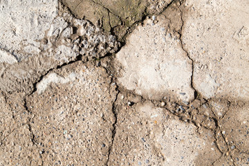 cracked concrete wall as background. texture