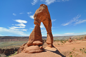 Fototapeta na wymiar Arches National Park, Delicate Arch - Moab, Utah, USA 
