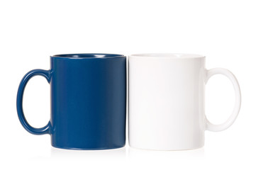 Two empty cups for coffee or tea