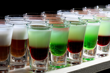 Many beautiful tasty shots