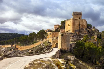 Papier Peint photo autocollant Château impressionnant château médiéval Alarcon, Espagne
