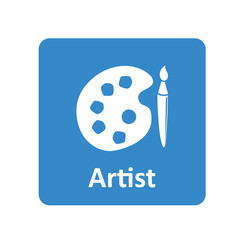Artist icon for web and UI