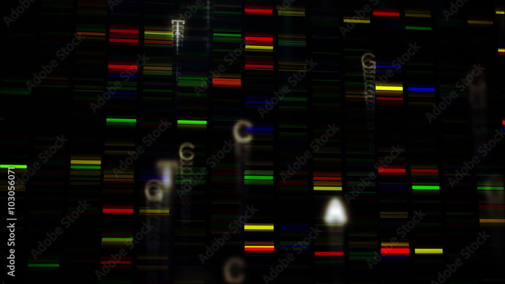 Poster animation of colored squares moving fast