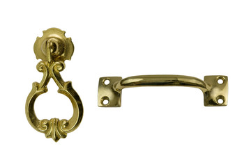 Two antique Brass handles