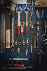 Tools from mechanical workshop