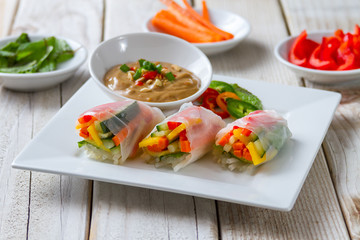 spring rolls with vegetables