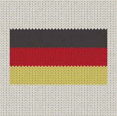 Knitted German Flag