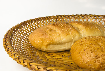whole wheat bread and bun