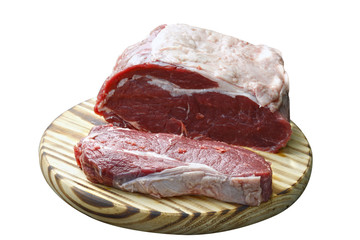 Raw steak