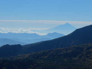 にゅう　山頂からの眺め