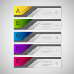 Modern infographics business design options banner.Vector illust