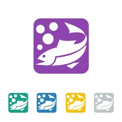 fish logo icon Vector
