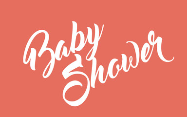 Baby Shower hand lettering calligraphy