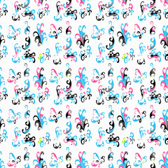 abstract flower pattern