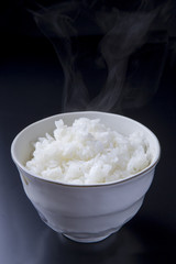 ごはん　黒背景