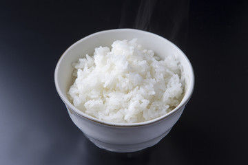 ごはん　黒背景
