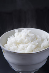 ごはん　黒背景