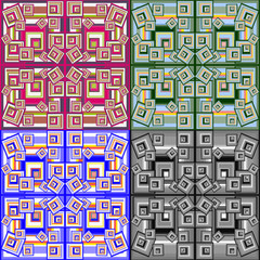 square abstract geometric background vector illustration