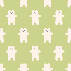 seamless bear pattern
