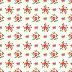 stars on a light background seamless pattern
