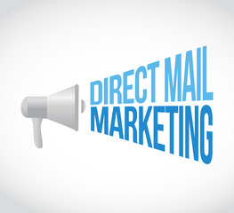 direct mail marketing megaphone message concept